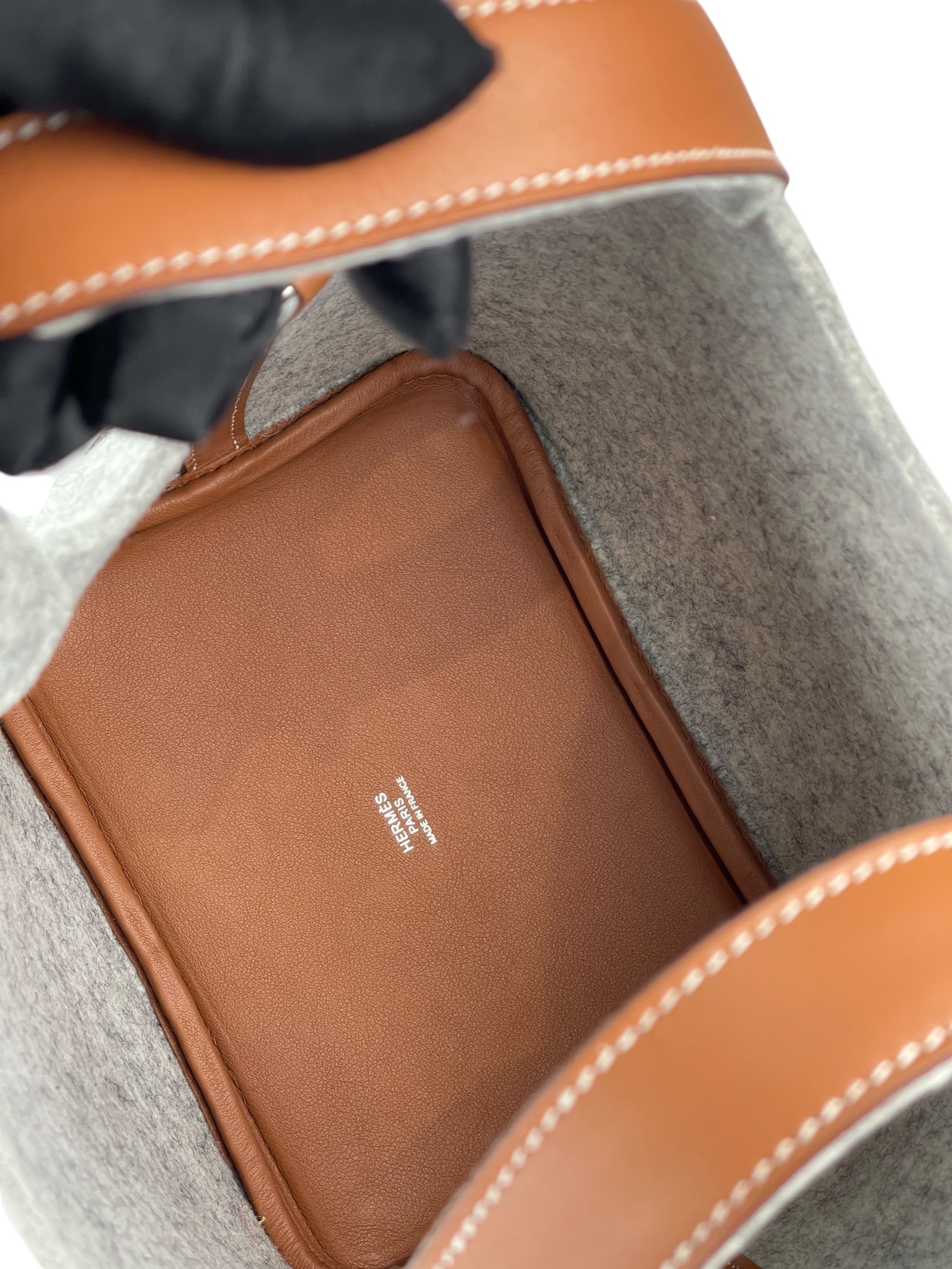 HERMES - Picotin PM Picotin 18 Grey Gold Felt Swift  Palladium Hardware