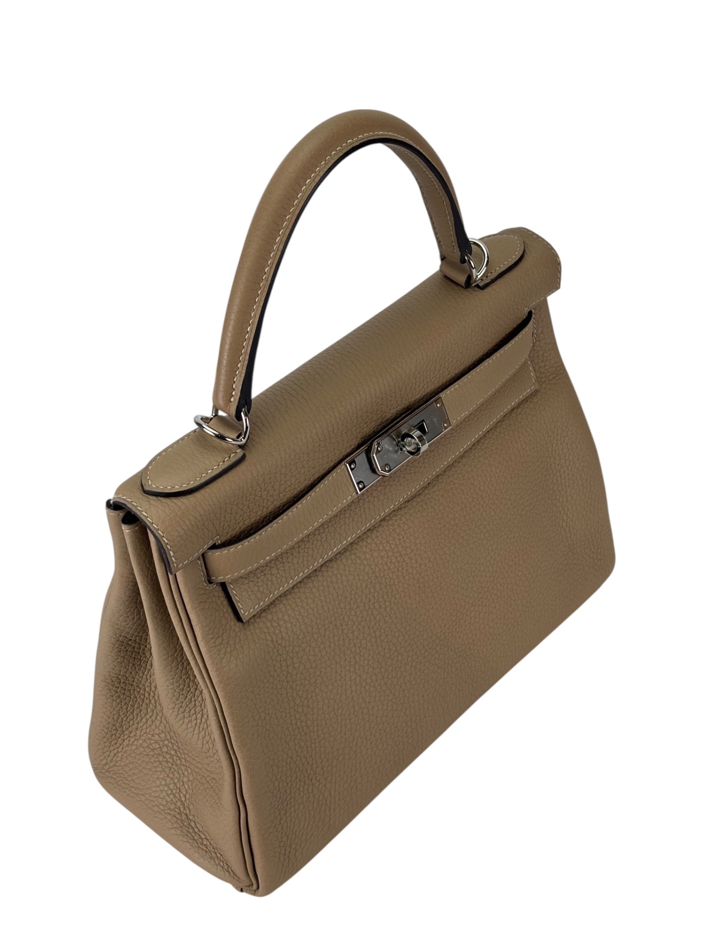 HERMES - Kelly 28 S2 Trench Togo Palladium Hardware