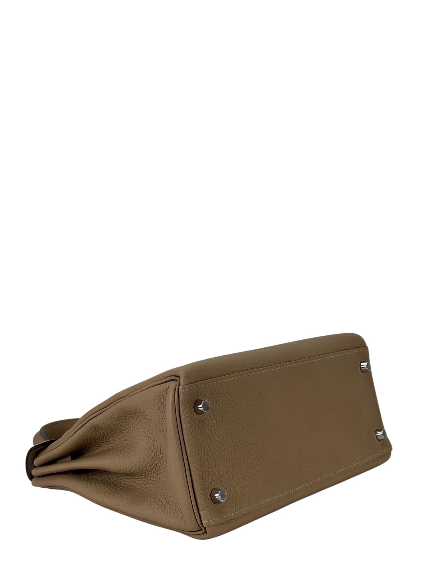 HERMES - Kelly 28 S2 Trench Togo Palladium Hardware