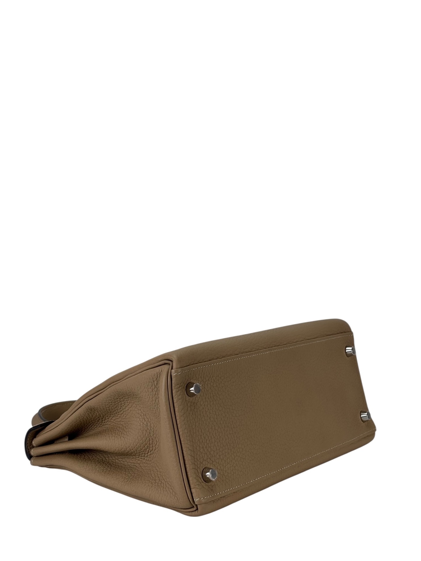 HERMES - Kelly 28 S2 Trench Togo Palladium Hardware