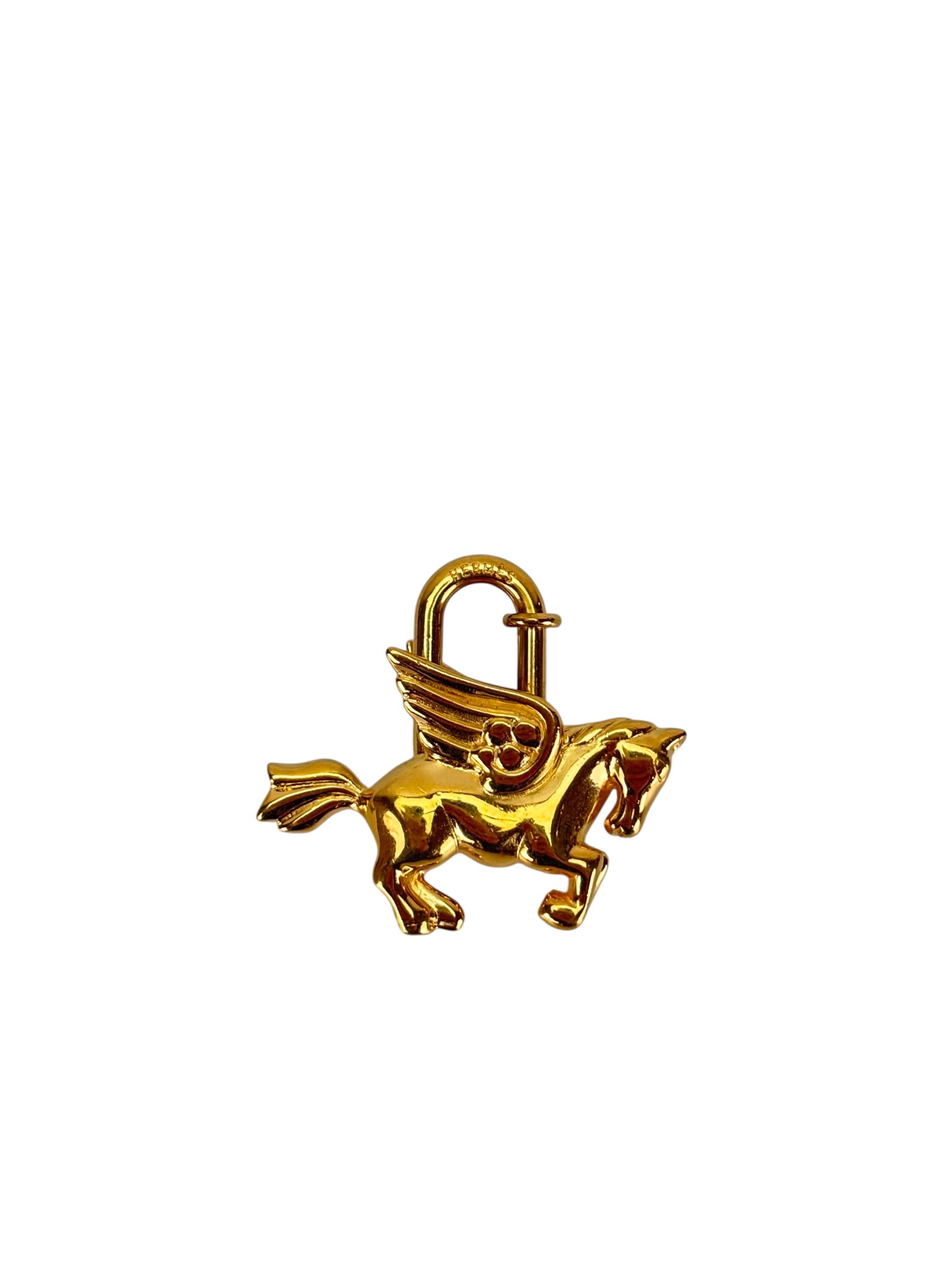 HERMES - Gold Pegasus Cadena Padlock 