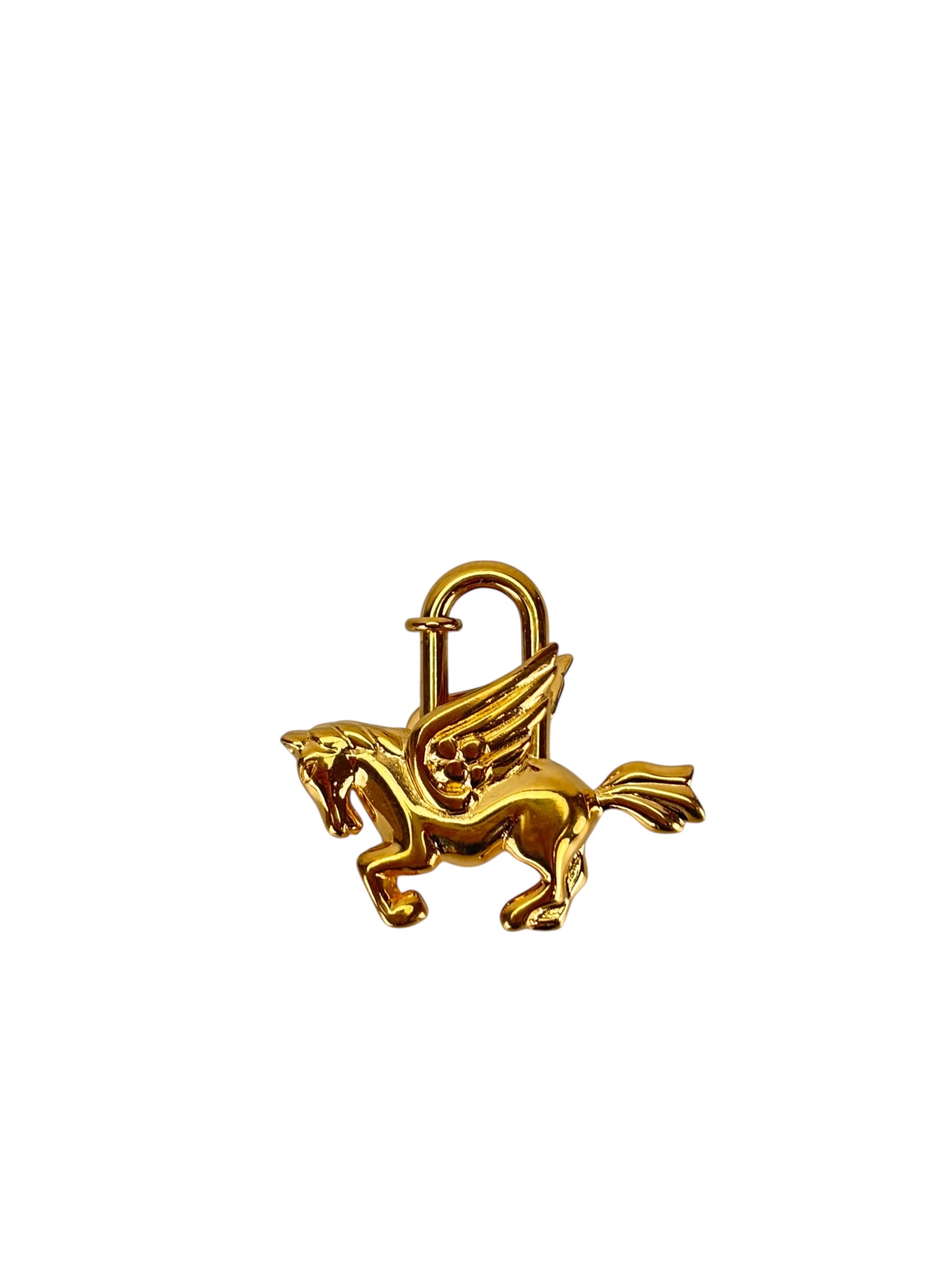HERMES - Gold Pegasus Cadena Padlock 