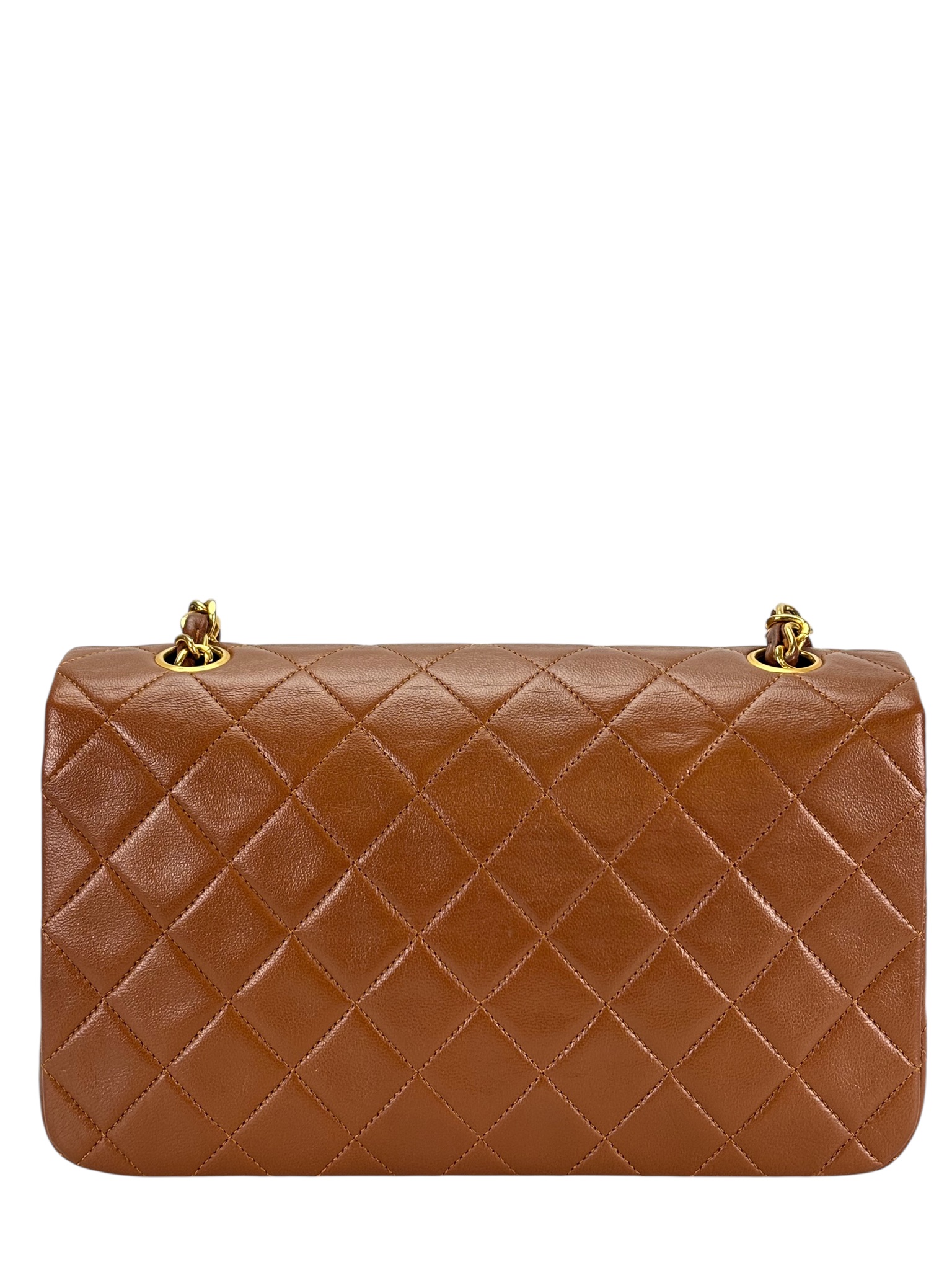 CHANEL - Single Flap Black Caramel Lambskin 