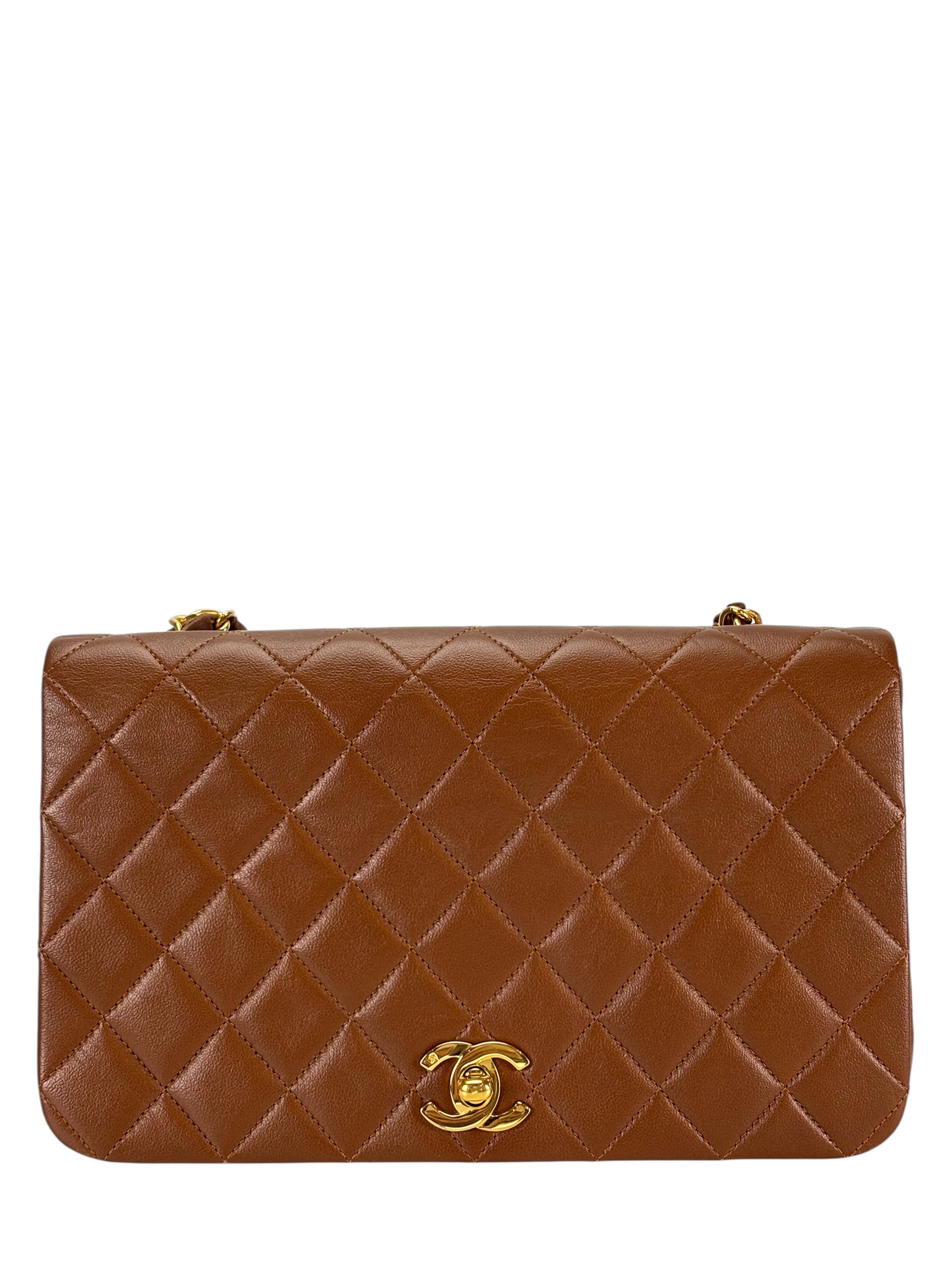 CHANEL - Single Flap Black Caramel Lambskin 