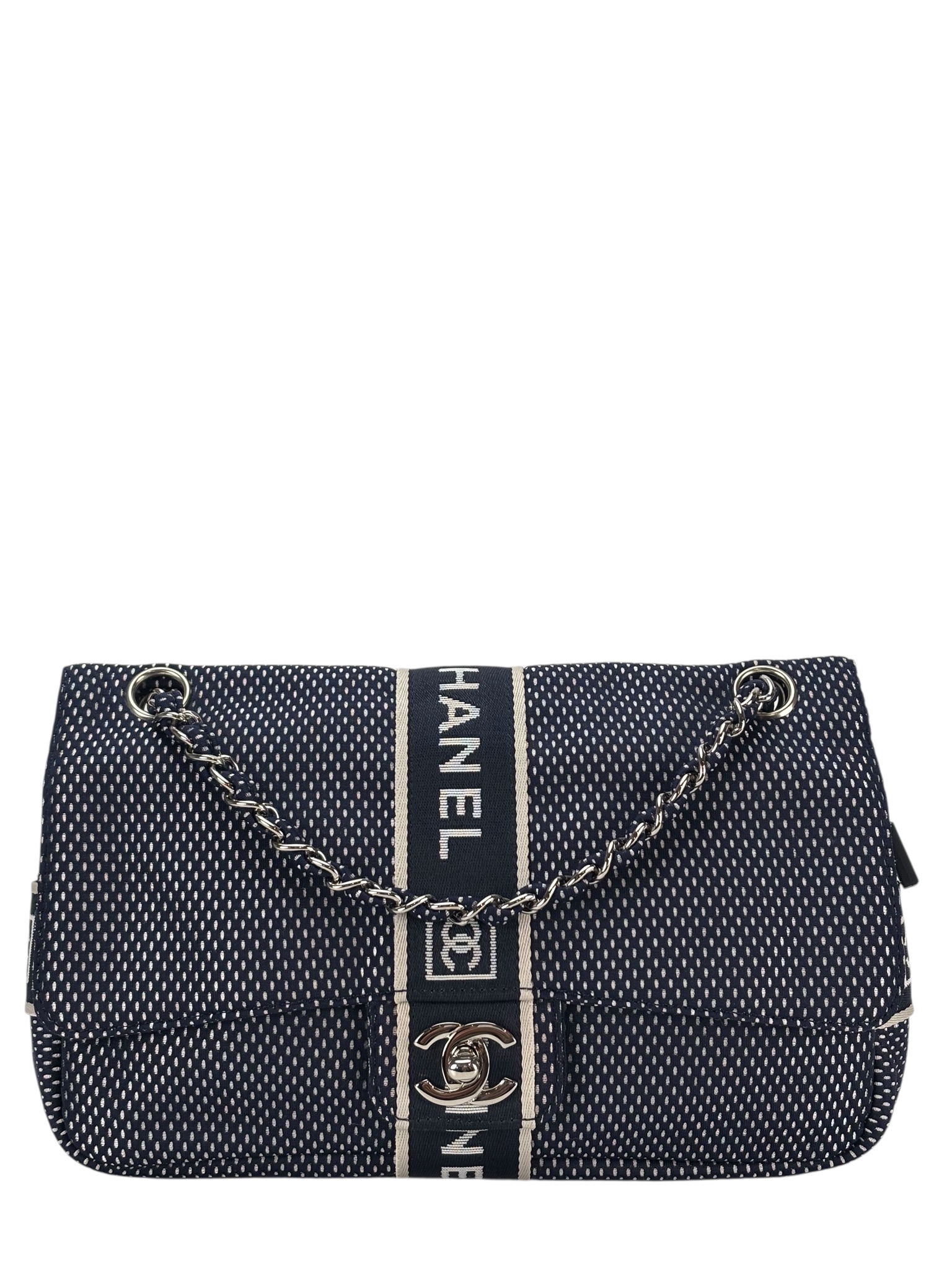 CHANEL - Blue Nylon Sport Line Shoulder Bag