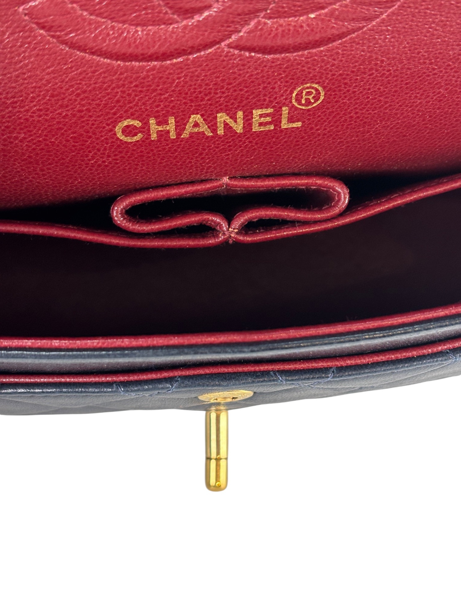 CHANEL - Small Classic Double Flap Bag Lambskin Gold Hardware (CF23)