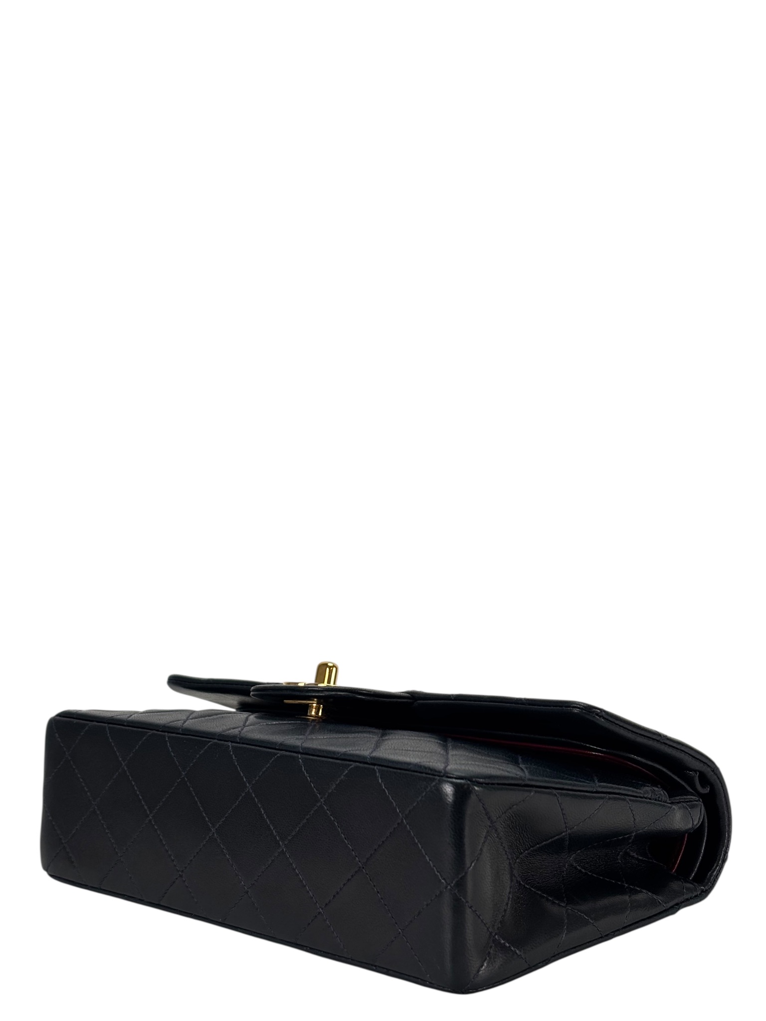 CHANEL - Small Classic Double Flap Bag Lambskin Gold Hardware (CF23)