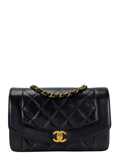 CHANEL - Small Classic Double Flap Bag Lambskin Gold Hardware (CF23)