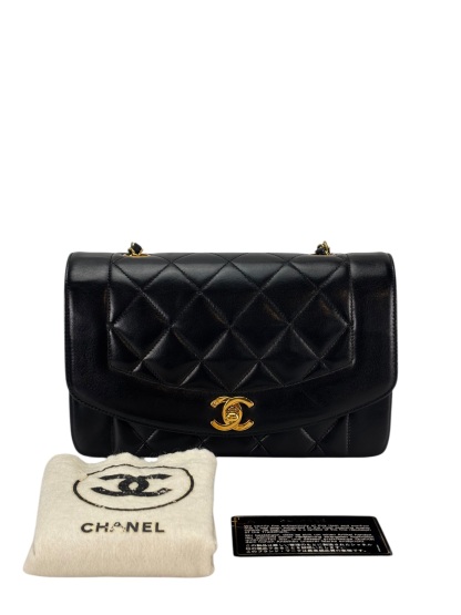 CHANEL - Small Classic Double Flap Bag Lambskin Gold Hardware (CF23)