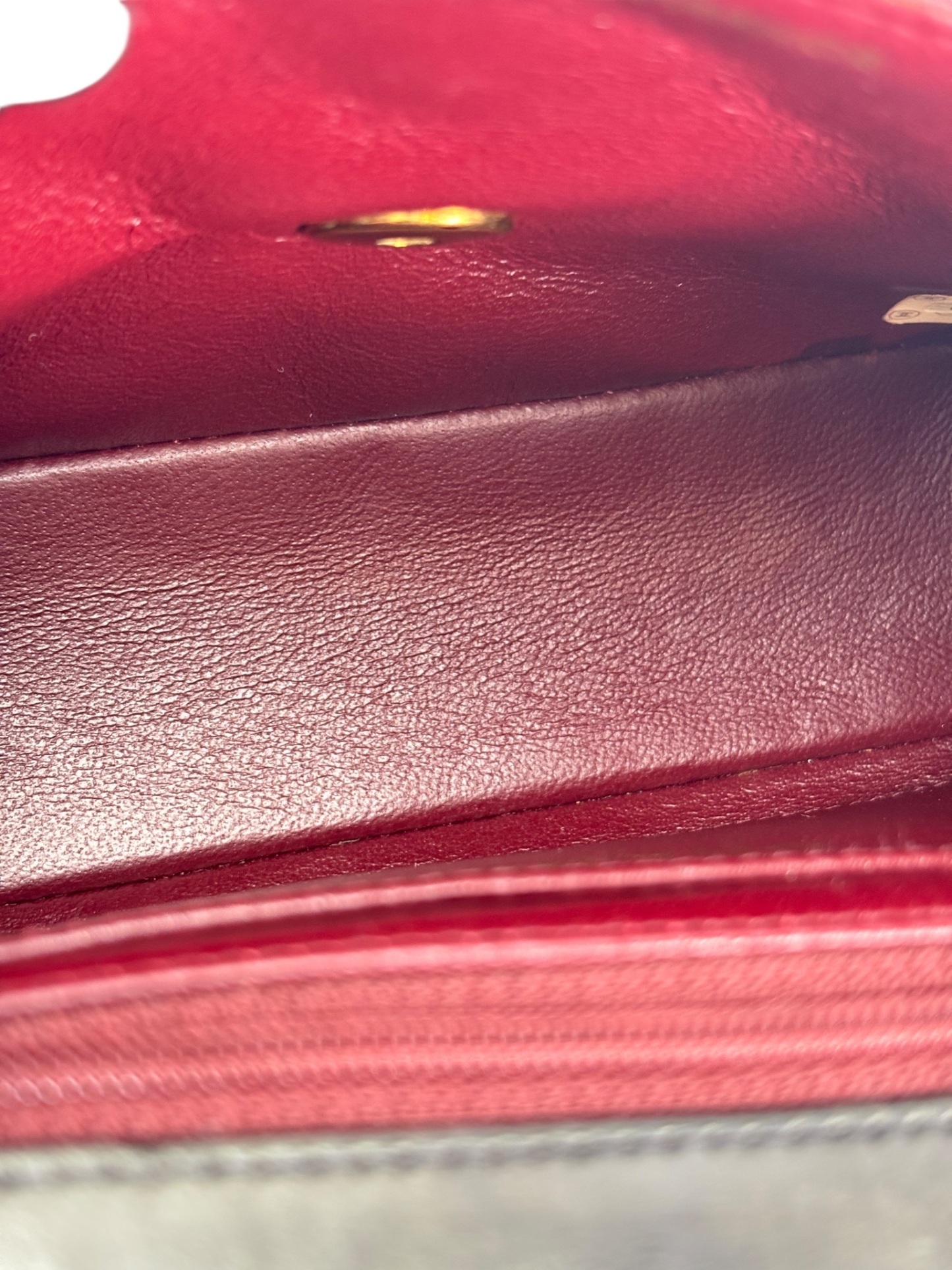 CHANEL - Black Lambskin Mini Classic Square Flap Shoulder Bag 17