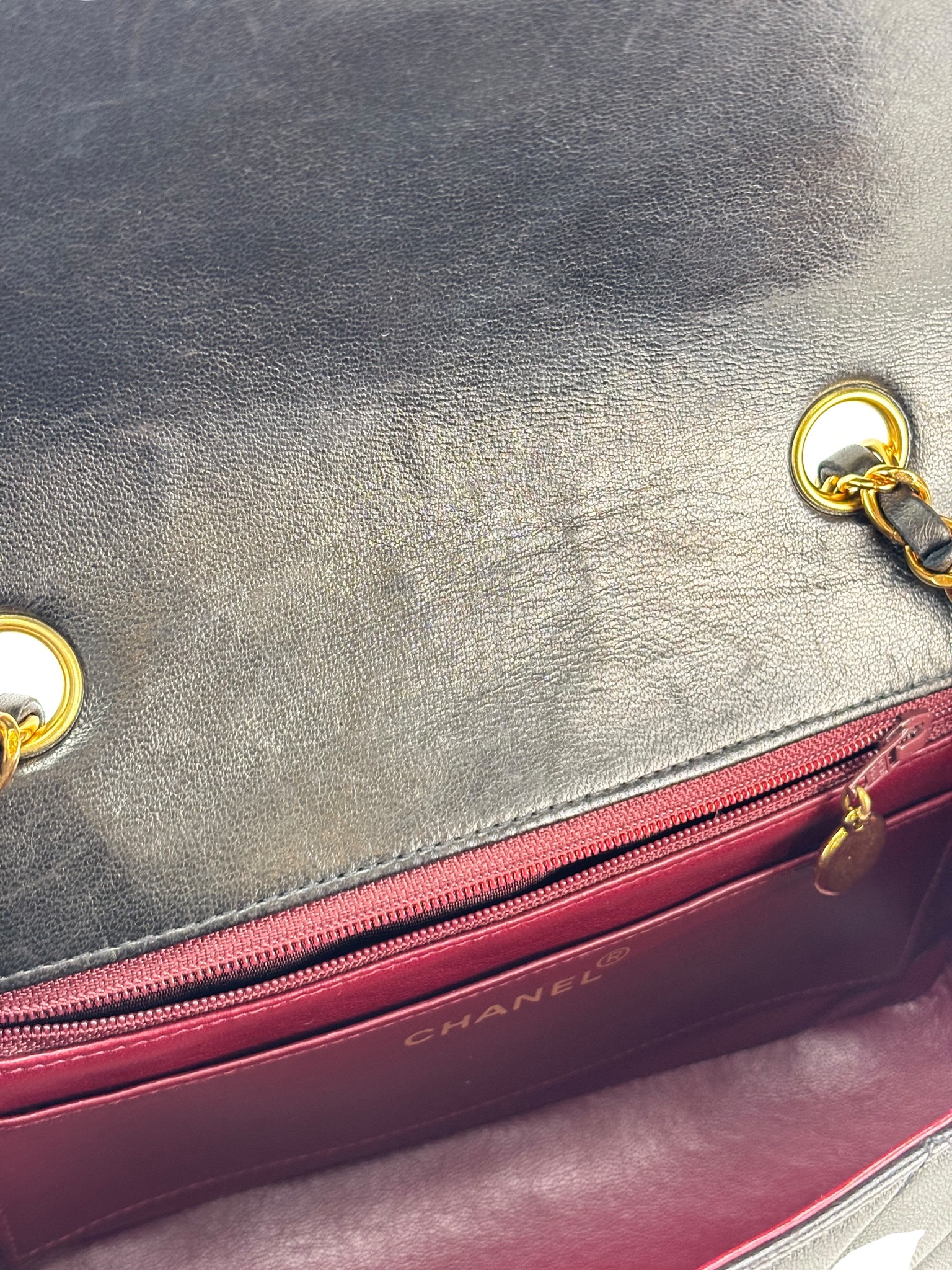 CHANEL - Black Lambskin Small Diana Shoulder Bag