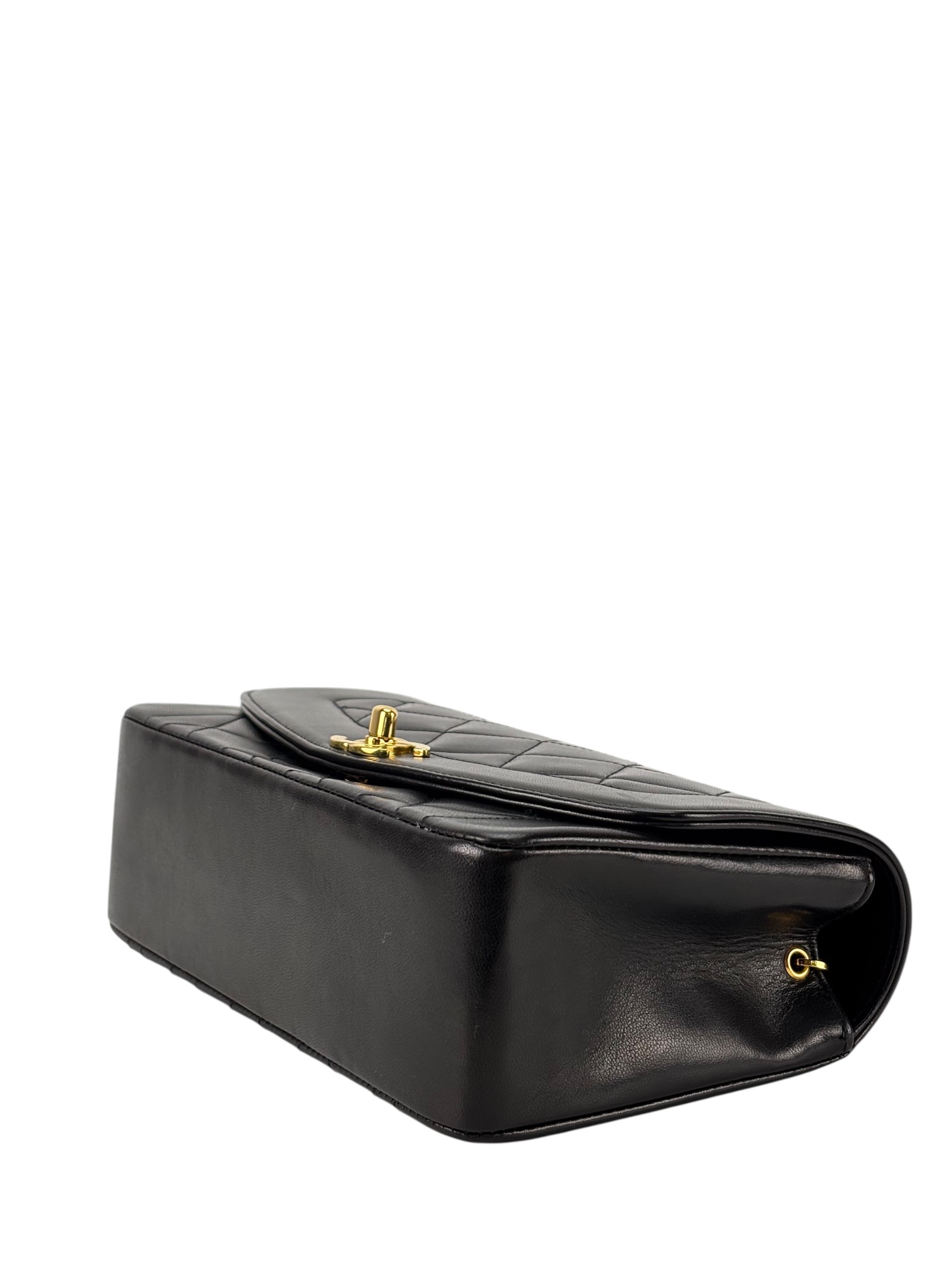 CHANEL - Black Lambskin Small Diana Shoulder Bag