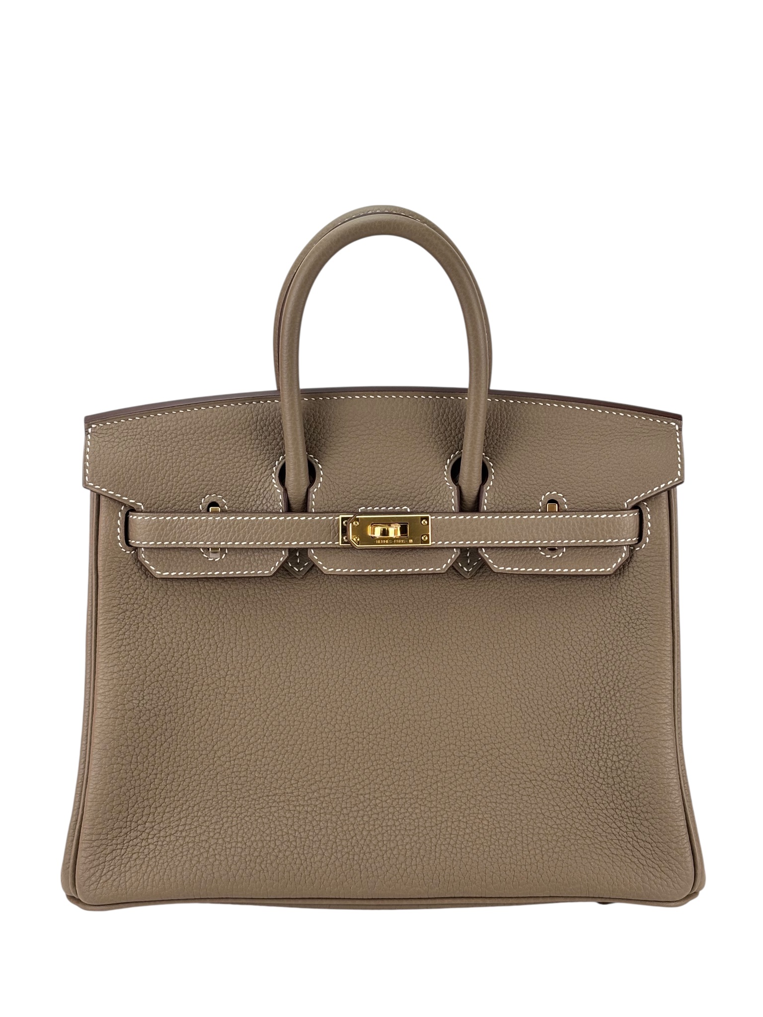 HERMES - Birkin 25 Etoupe Togo Gold Hardware  