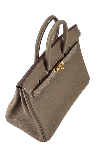 HERMES - Birkin 25 Etoupe Togo Gold Hardware  