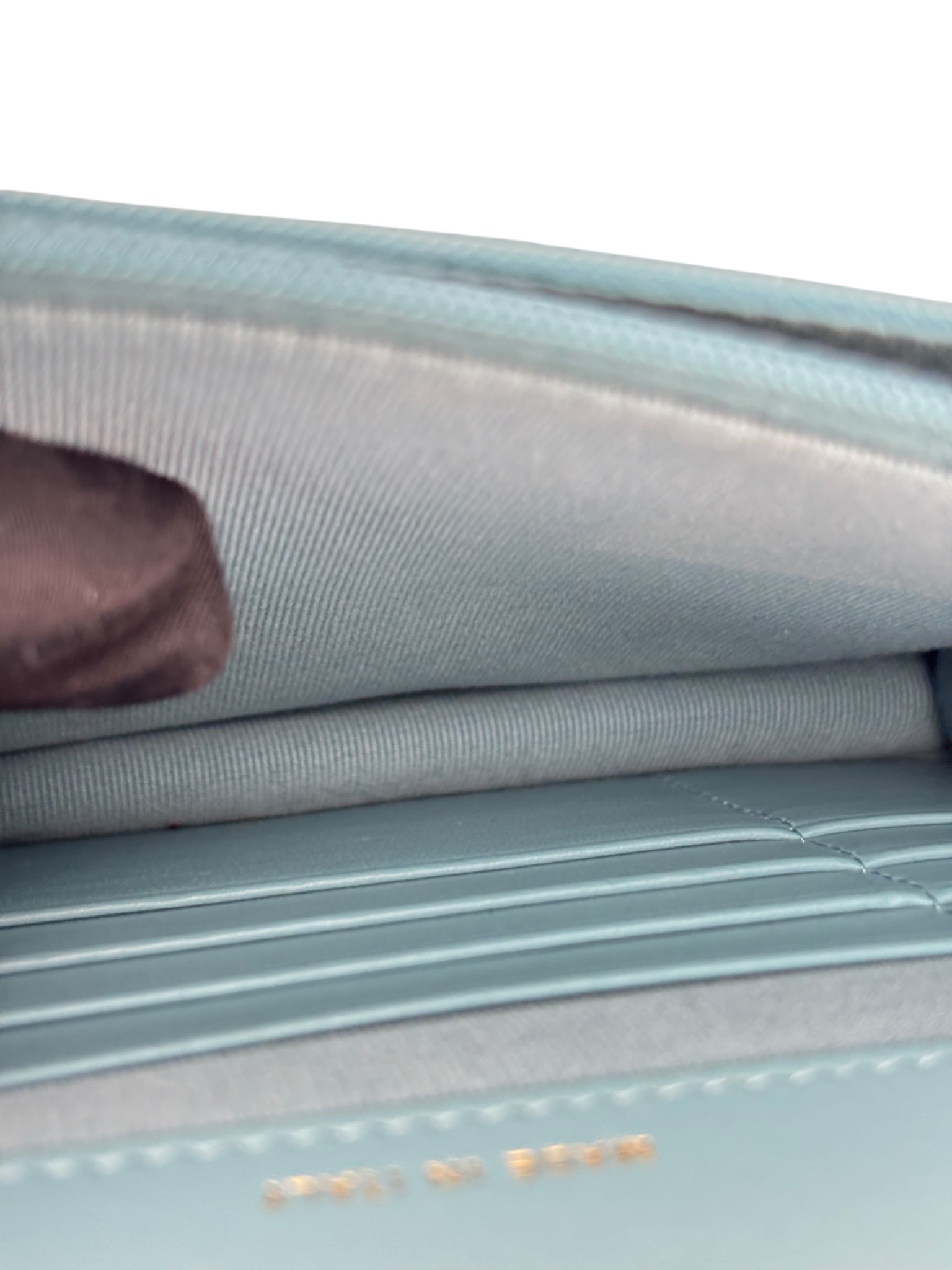 CHANEL - 24C Blue Caviar Roller Skate Chain WOC