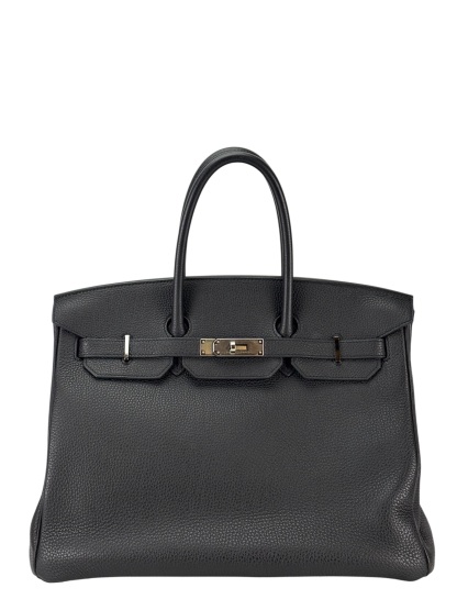 HERMES - Birkin 35 Black Togo Palladium Hardware 