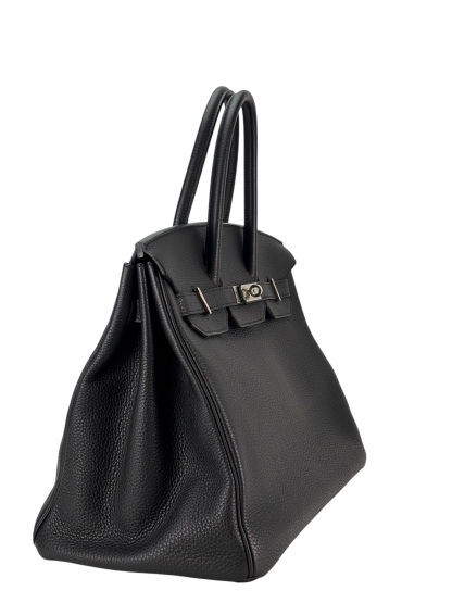 HERMES - Birkin 35 Black Togo Palladium Hardware 