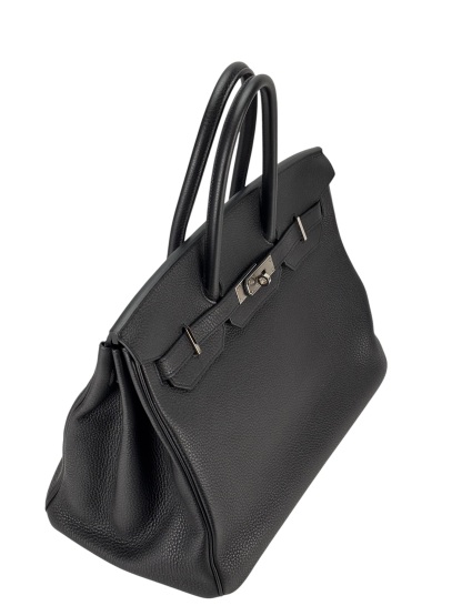HERMES - Birkin 35 Black Togo Palladium Hardware 