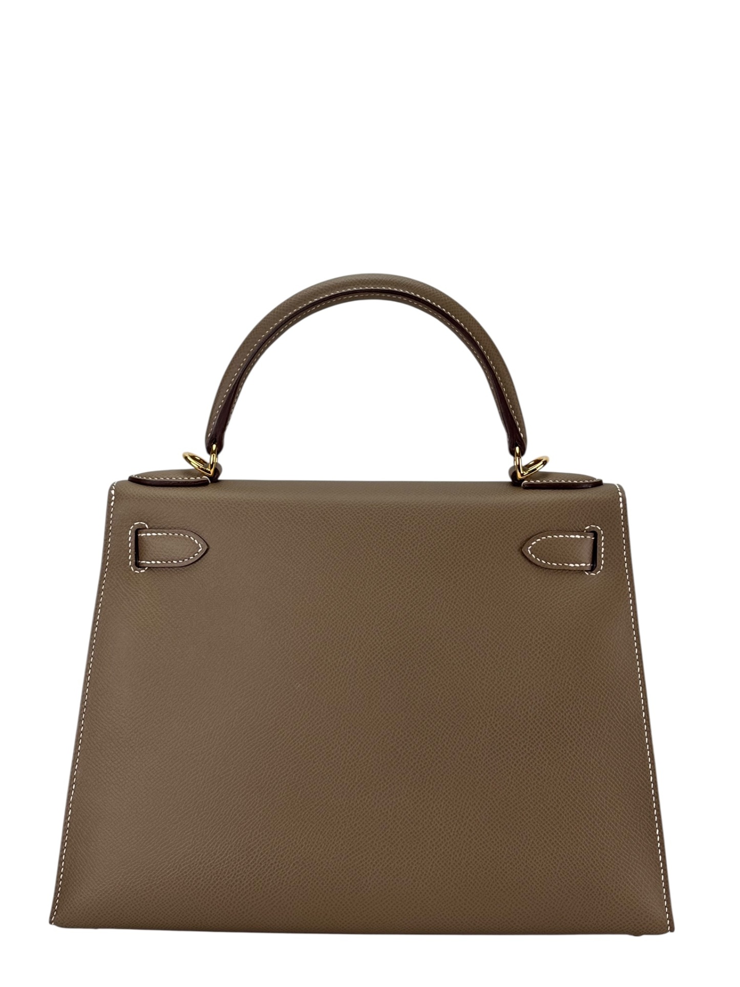 HERMES - Kelly 28 Etoupe Epsom Gold Hardware