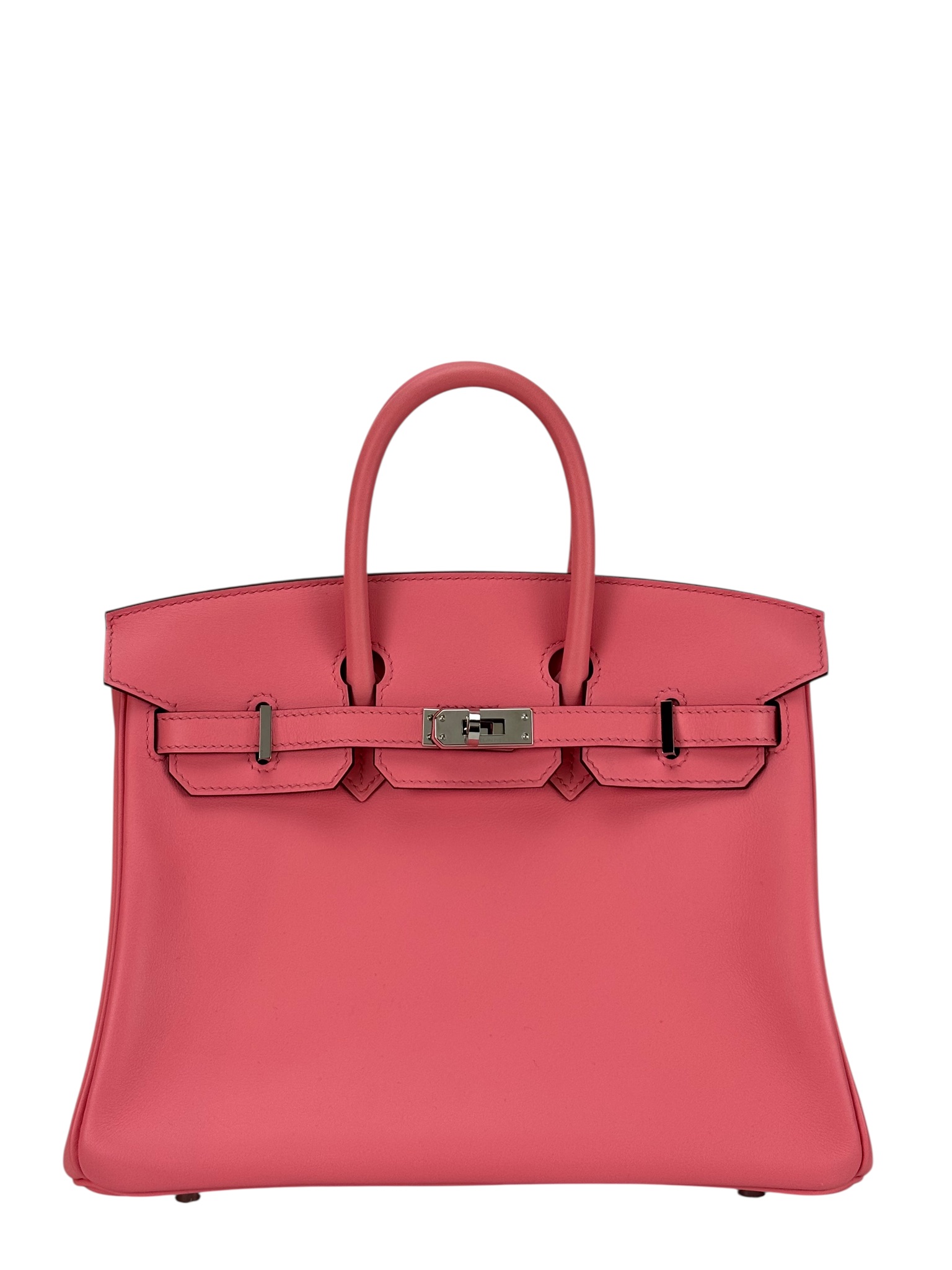 HERMES - Birkin 25 U5 Rose Lipstick Swift Palladium Hardware 
