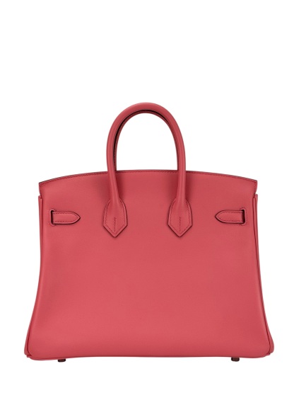 HERMES - Birkin 25 U5 Rose Lipstick Swift Palladium Hardware 