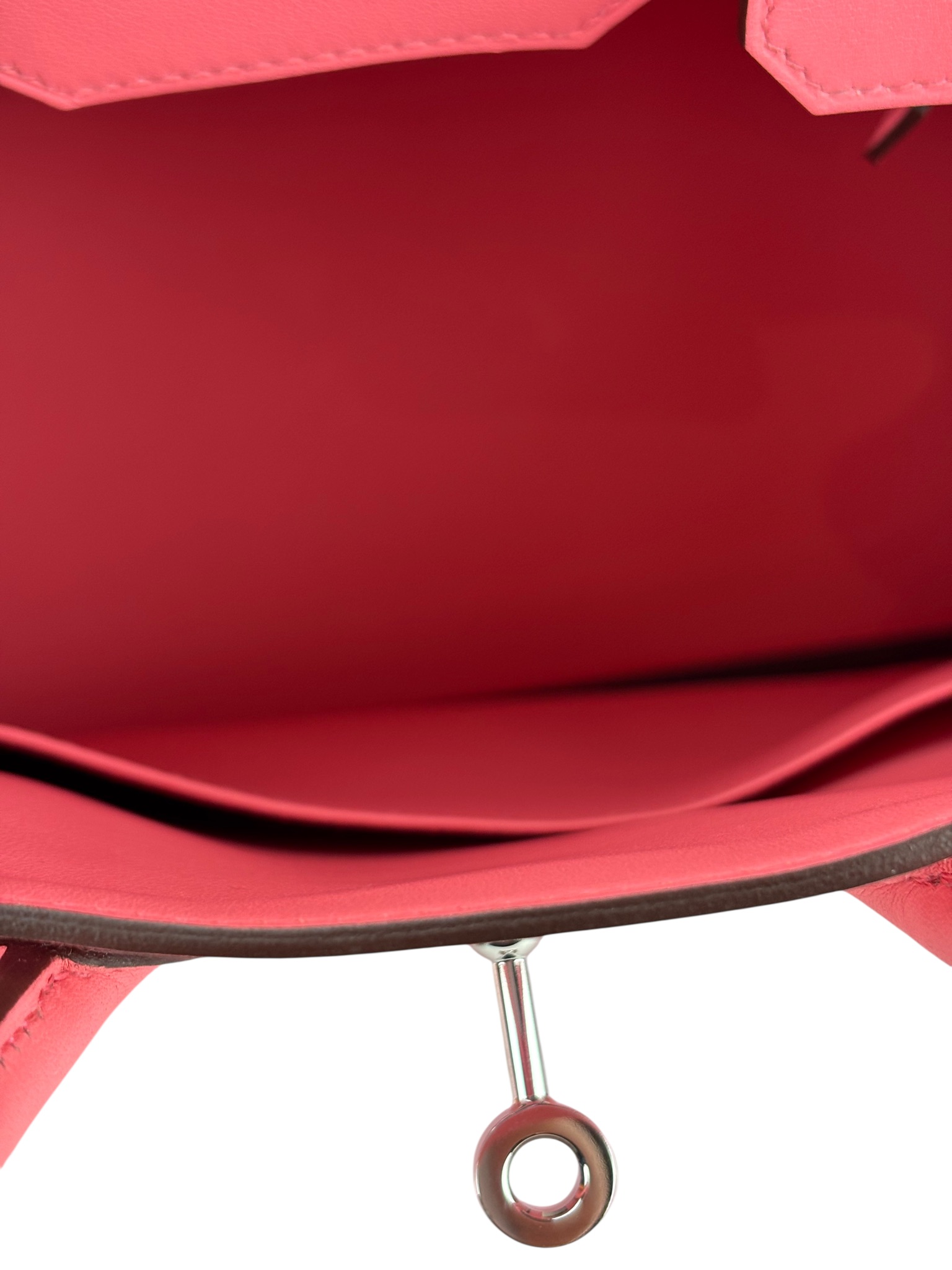HERMES - Birkin 25 U5 Rose Lipstick Swift Palladium Hardware 