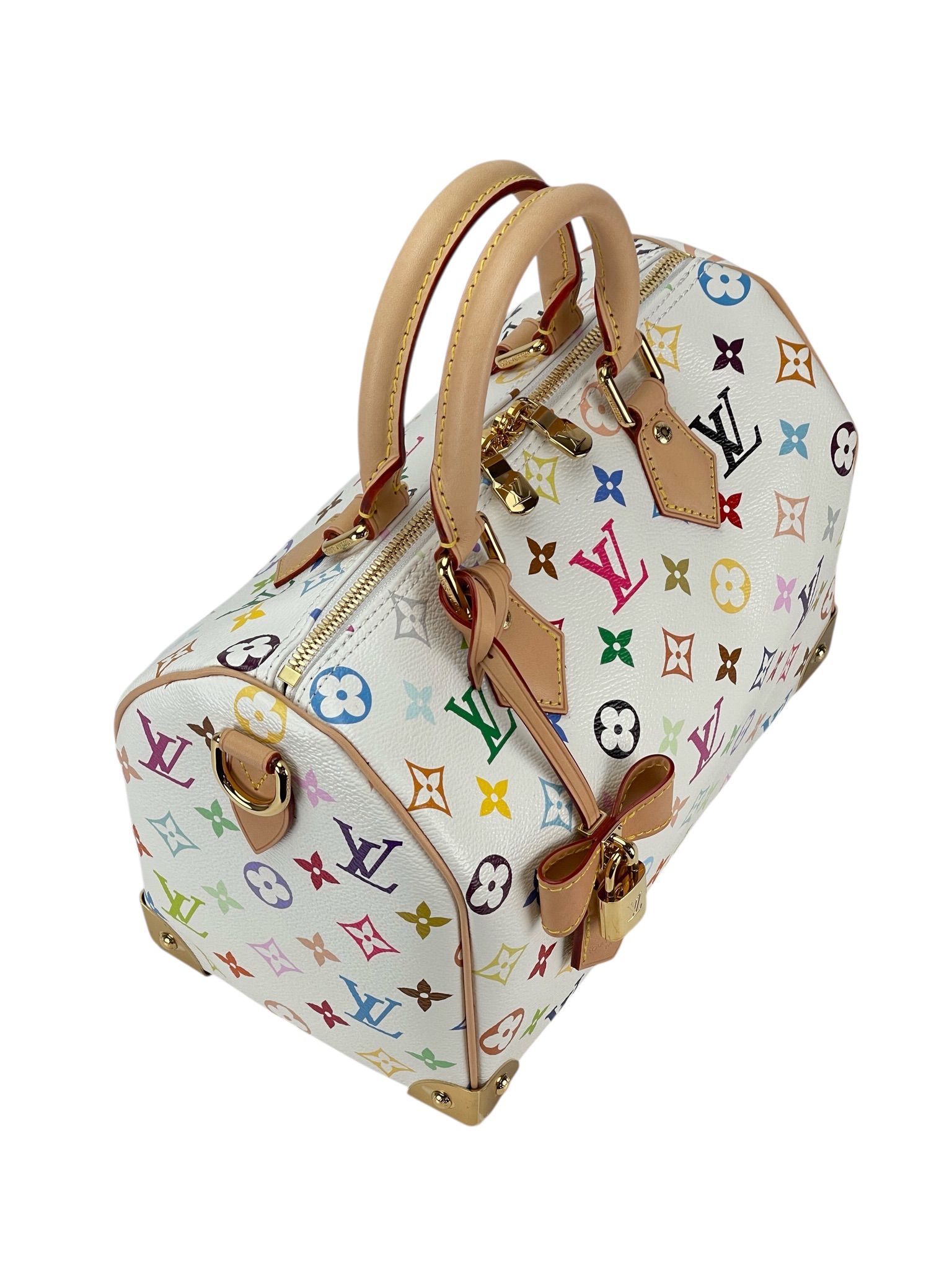 LOUIS VUITTON - LV x TM Speedy 25 White Monogram Multicolor