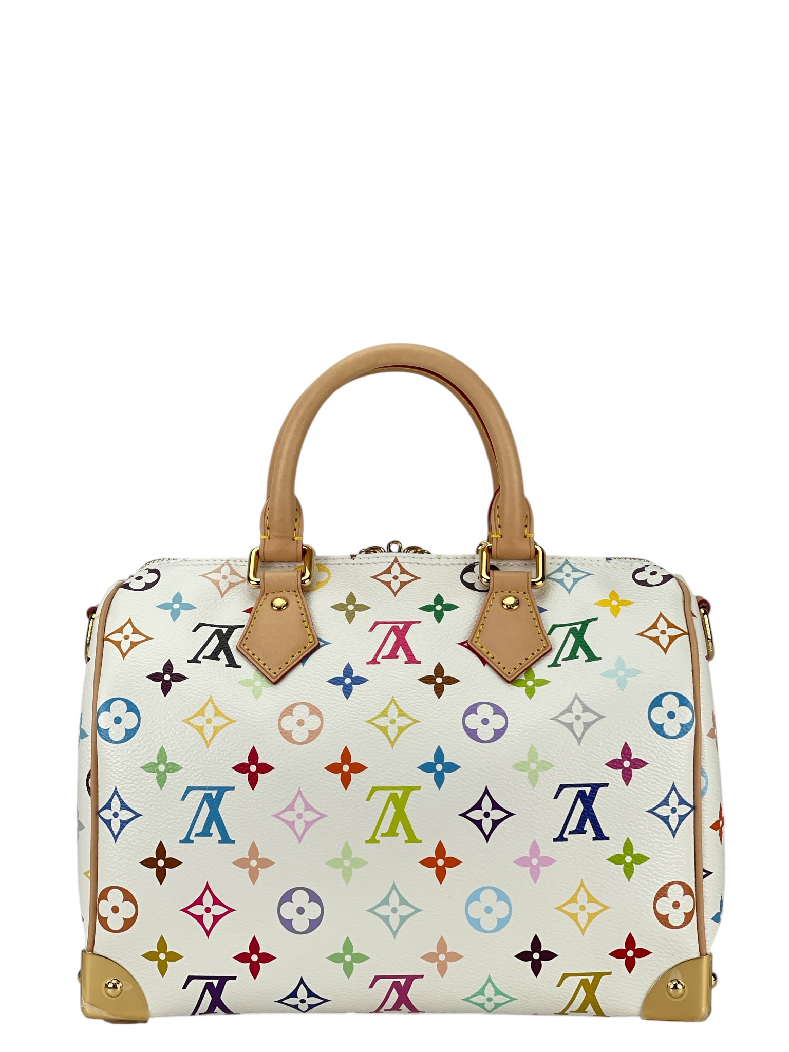 LOUIS VUITTON - LV x TM Speedy 25 White Monogram Multicolor