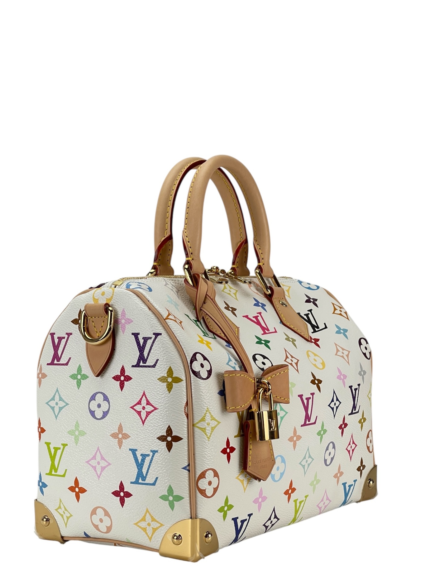 LOUIS VUITTON - LV x TM Speedy 25 White Monogram Multicolor