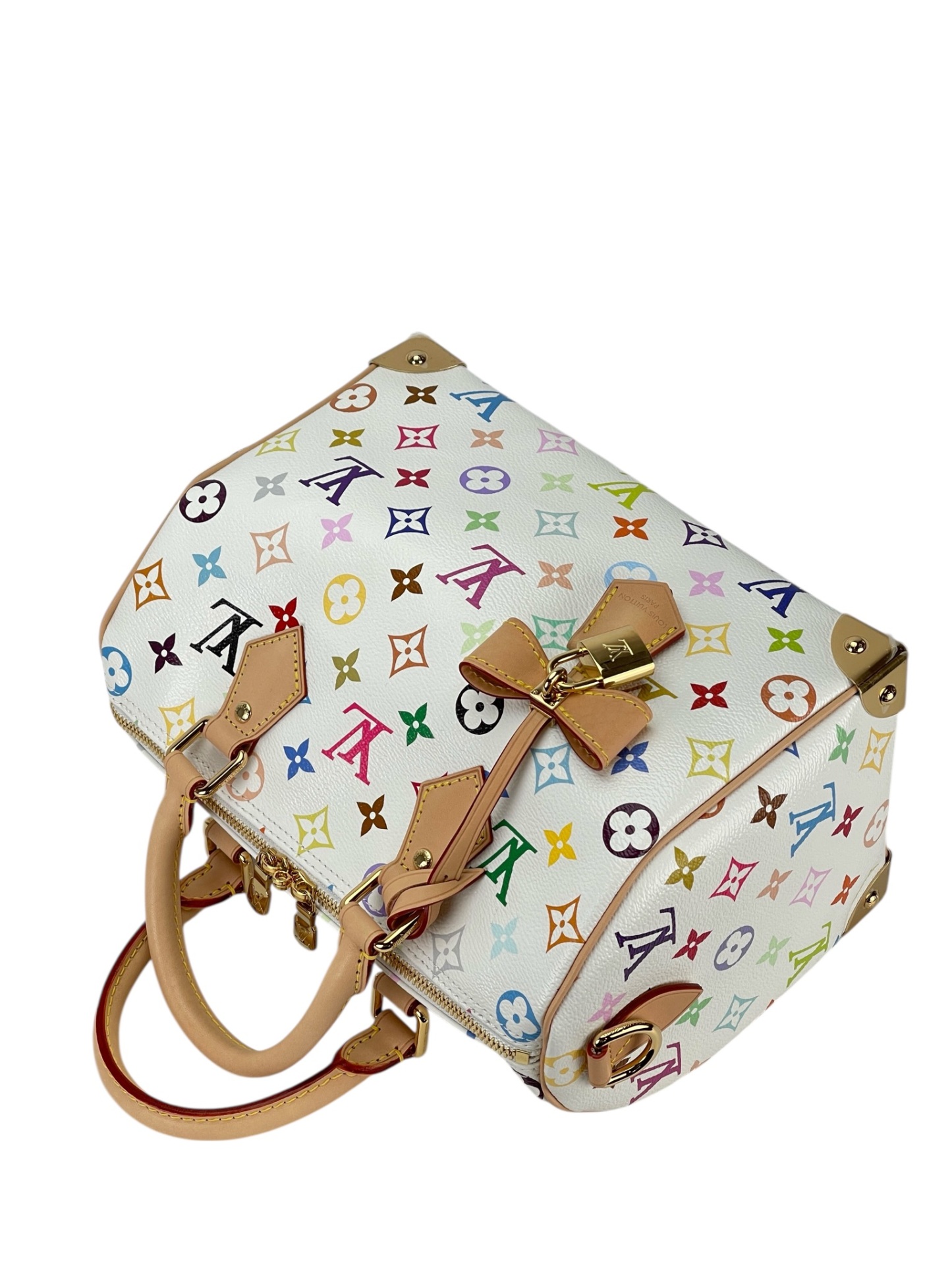 LOUIS VUITTON - LV x TM Speedy 25 White Monogram Multicolor