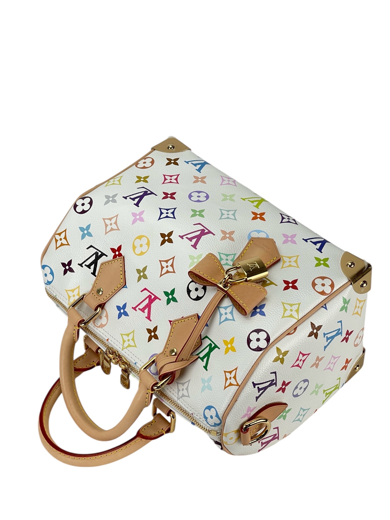 LOUIS VUITTON - LV x TM Speedy 25 White Monogram Multicolor