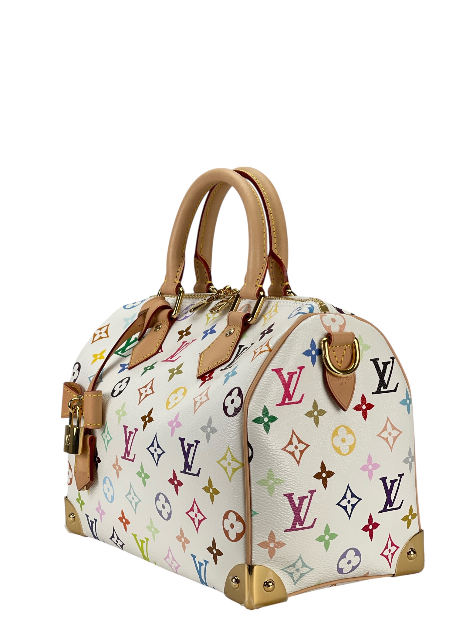 LOUIS VUITTON - LV x TM Speedy 25 White Monogram Multicolor