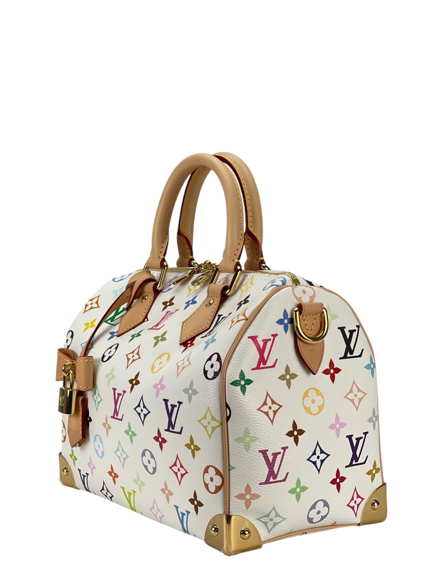 LOUIS VUITTON - LV x TM Speedy 25 White Monogram Multicolor