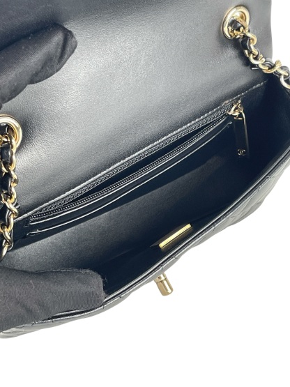 CHANEL - Mini Classic Flap Bag Gold Hardware Black Lambskin