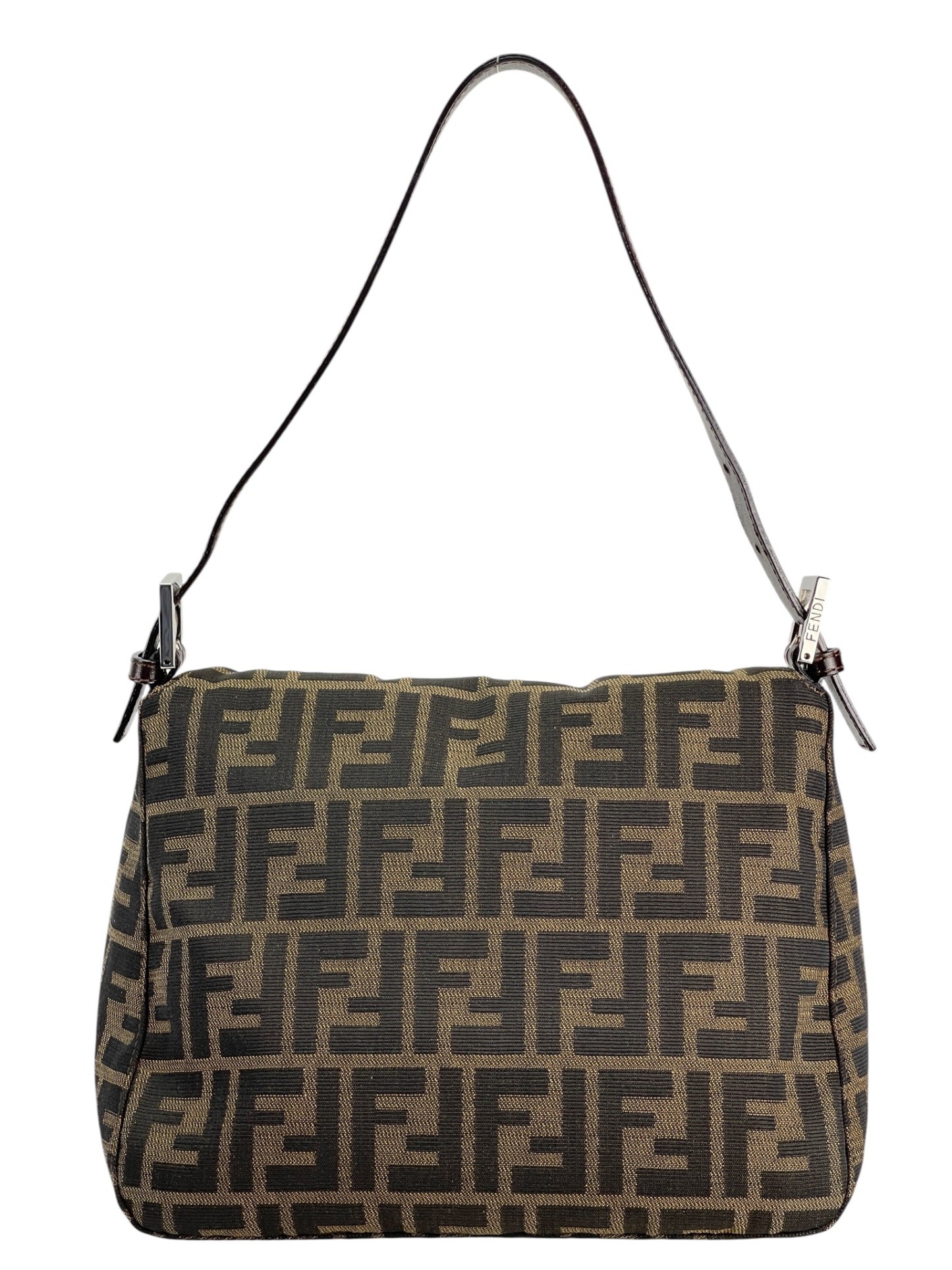 FENDI - Zucca Canvas Zucca Shoulder Bag Silver Hardware