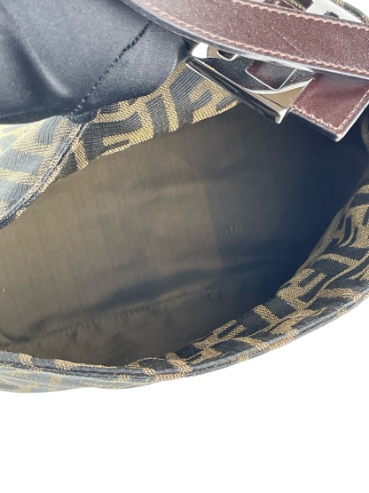 FENDI - Zucca Canvas Zucca Shoulder Bag Silver Hardware