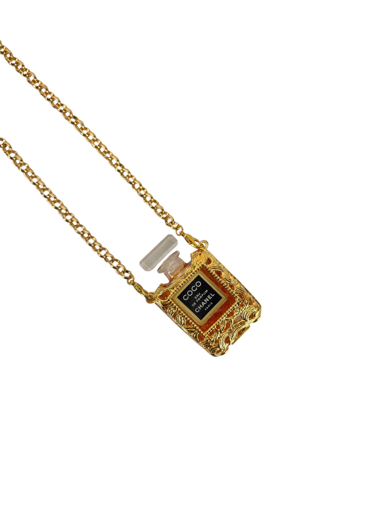 CHANEL - Coco Perfume Bottle Case Necklace – Camellia Vintage Tokyo