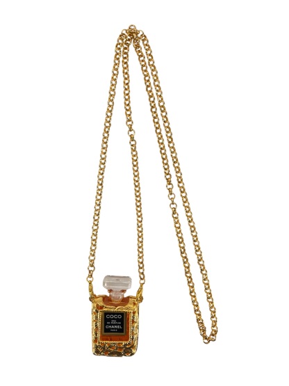 CHANEL - Coco Perfume Bottle Case Necklace – Camellia Vintage Tokyo