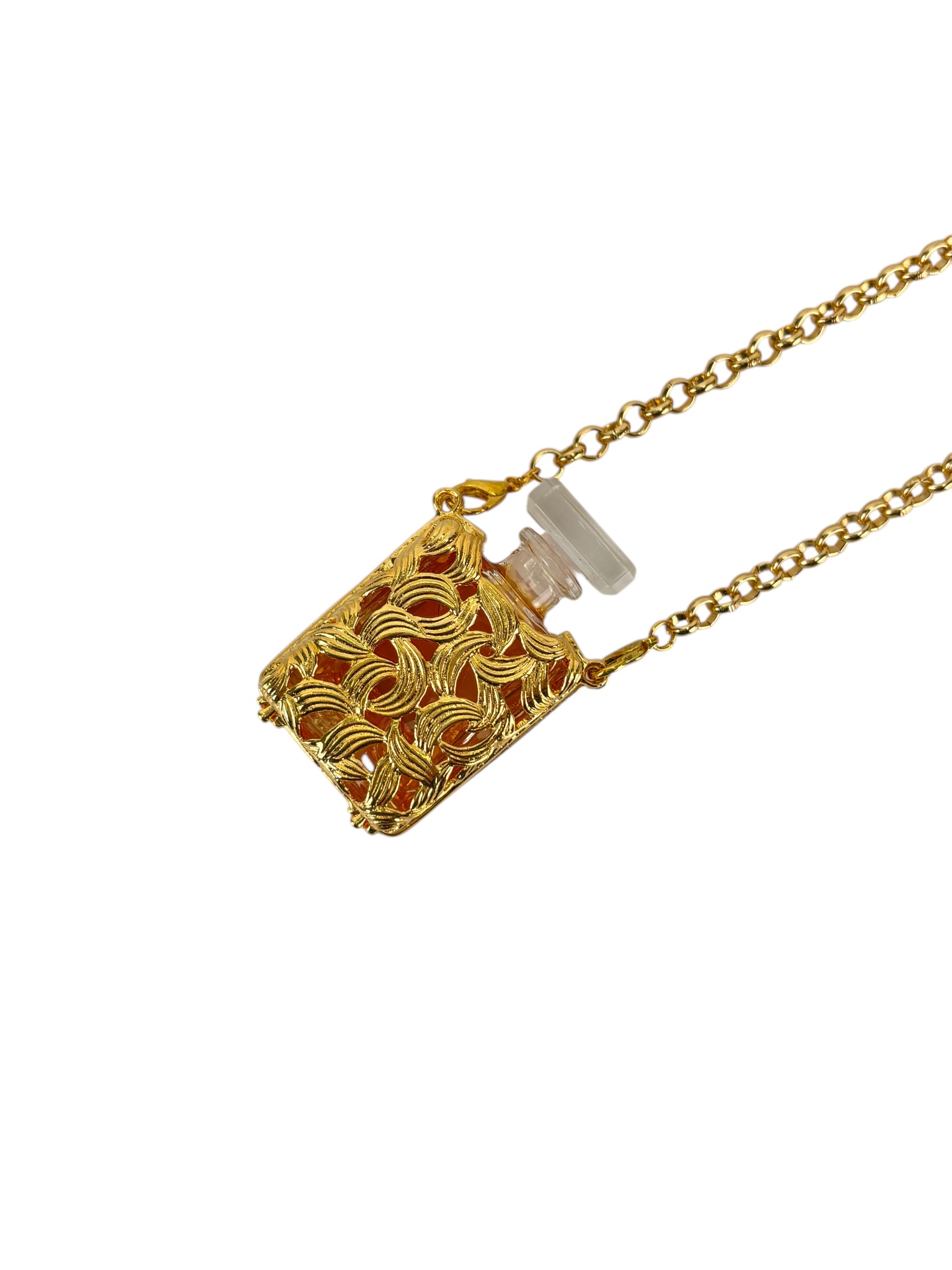 CHANEL - Coco Perfume Bottle Case Necklace – Camellia Vintage Tokyo