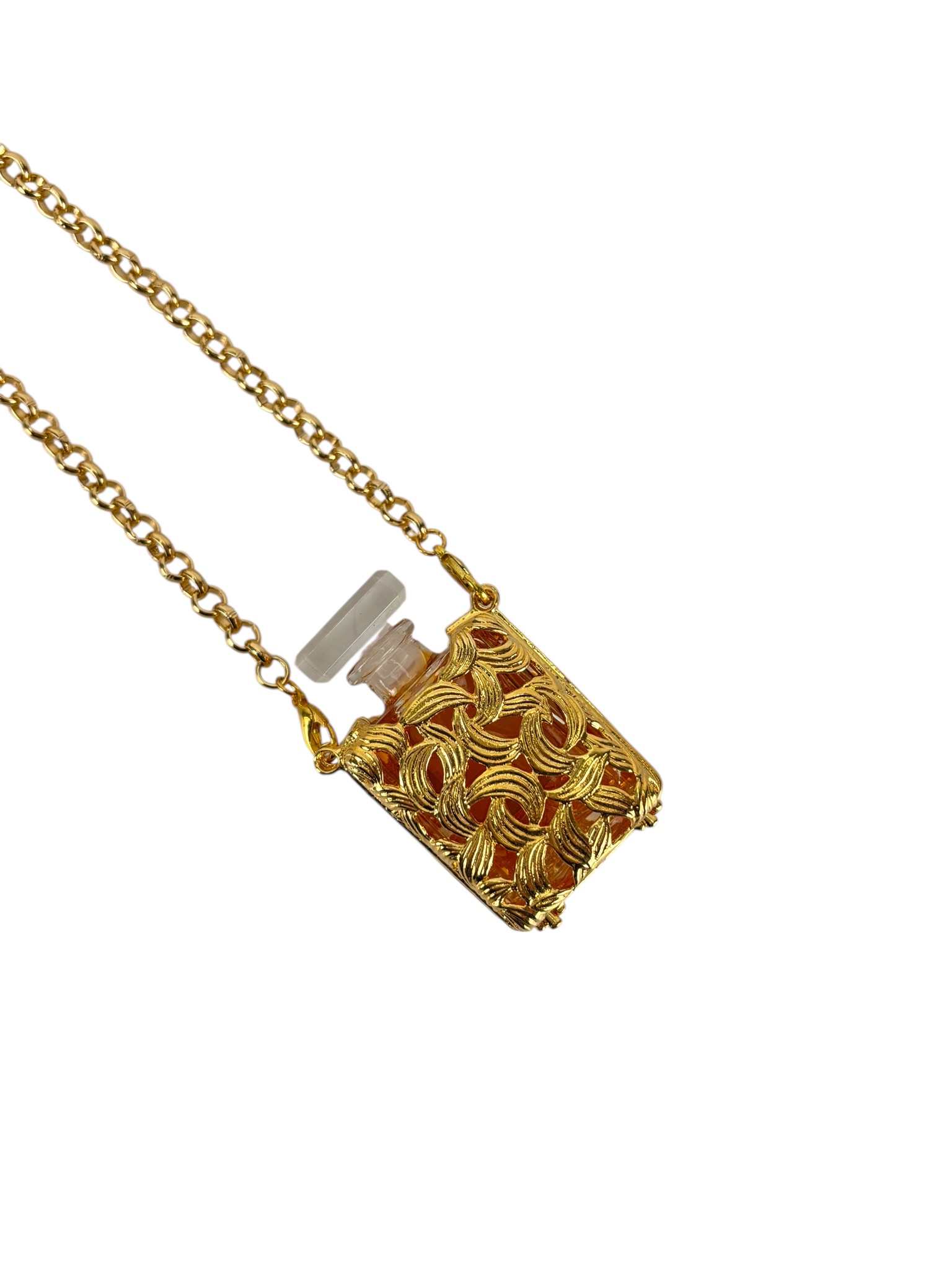 CHANEL - Coco Perfume Bottle Case Necklace – Camellia Vintage Tokyo