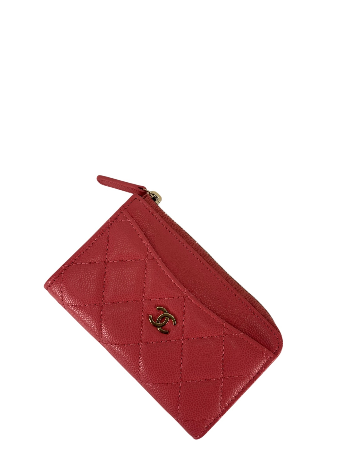 CHANEL - 24B Pink Caviar Coin Purse