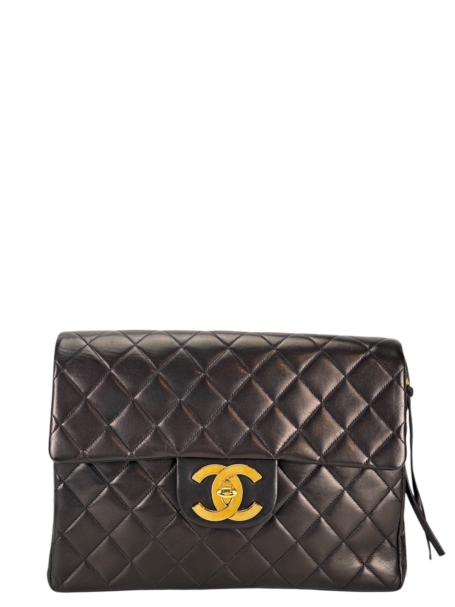 CHANEL - Lambskin Maxi Jumbo Flap Backpack