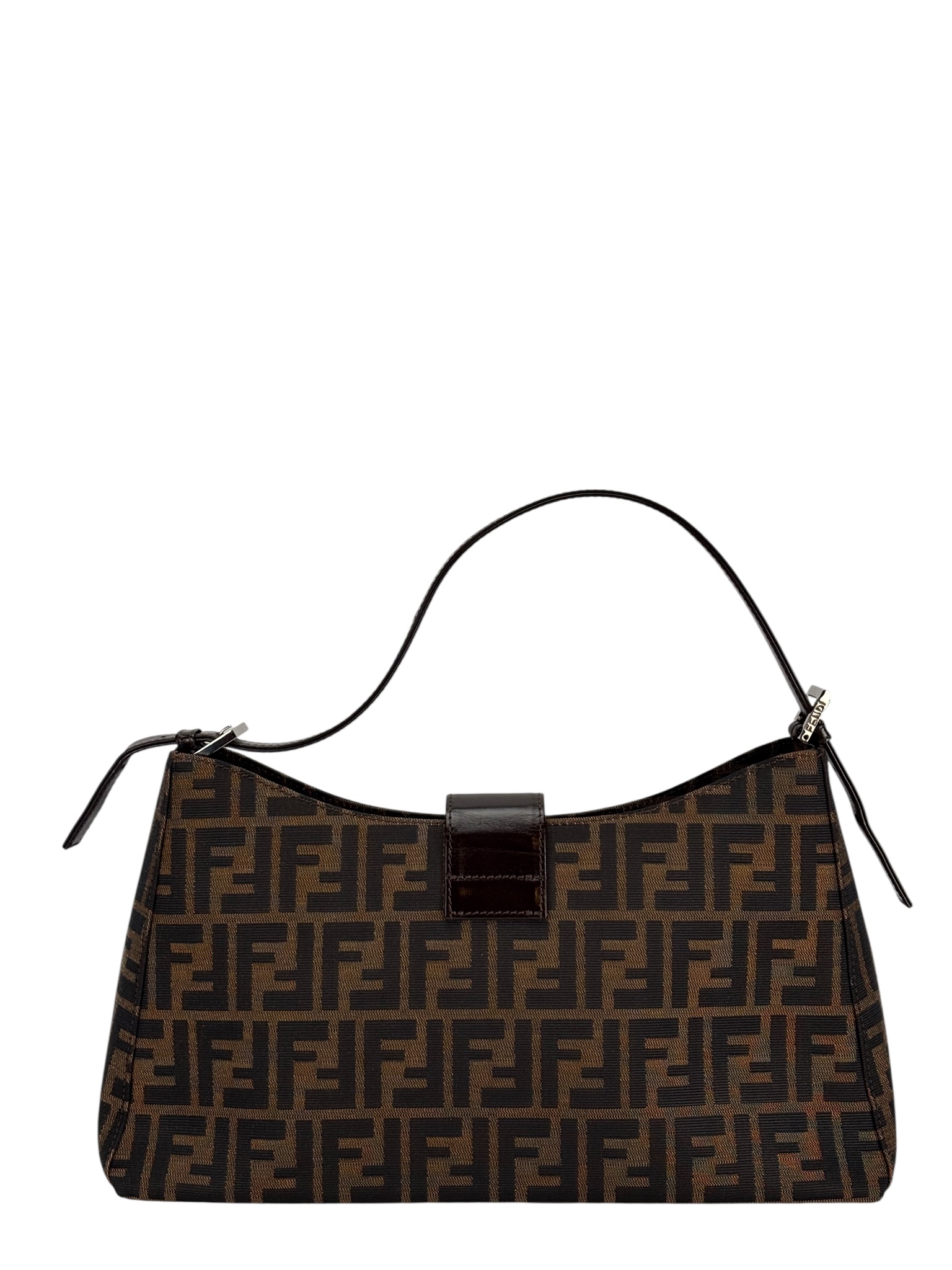 FENDI - Monogram Zucca Mamma Handbag Palladium Hardware