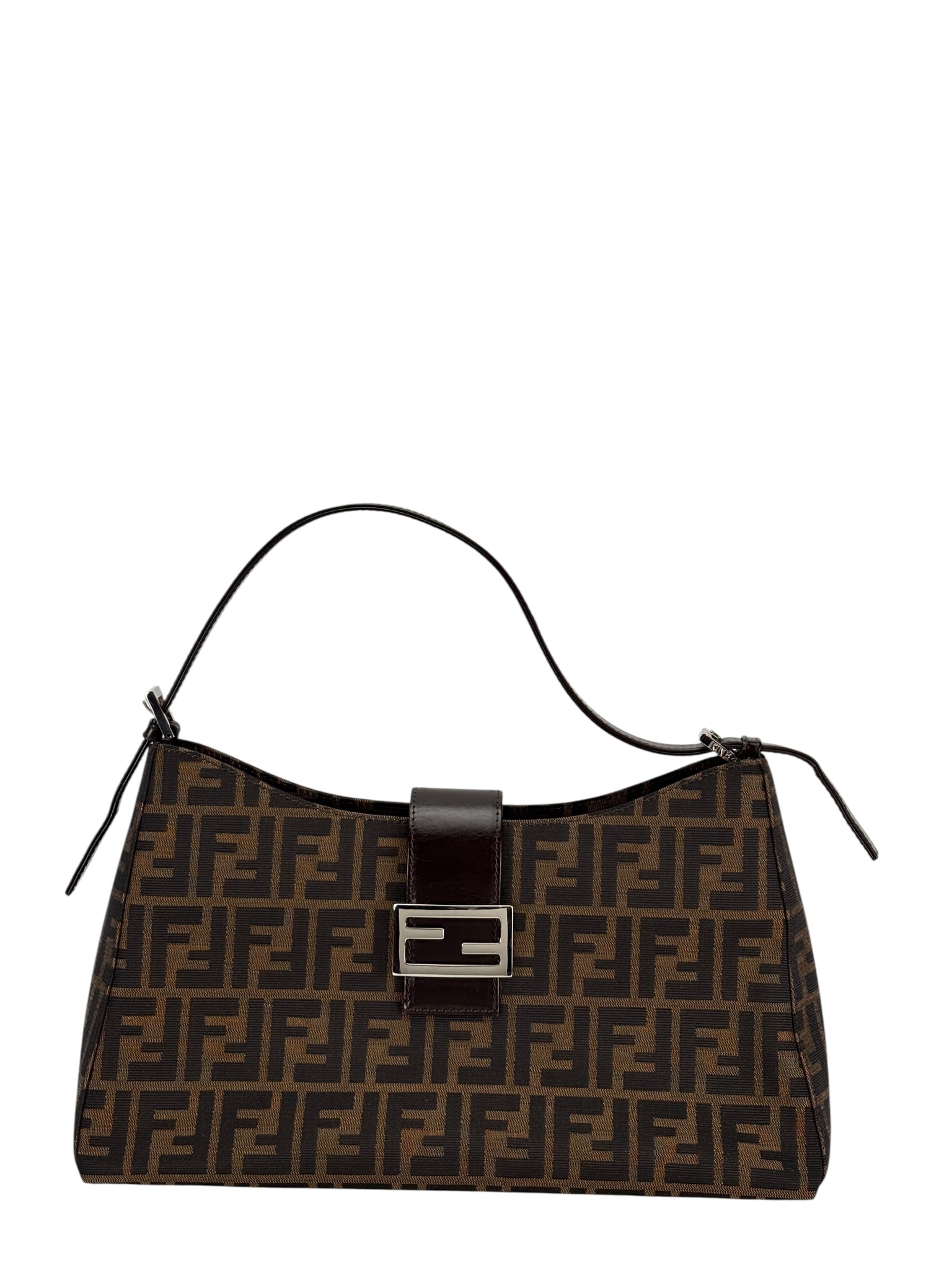 FENDI - Monogram Zucca Mamma Handbag Palladium Hardware