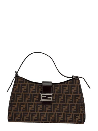 FENDI - Monogram Zucca Mamma Handbag Palladium Hardware