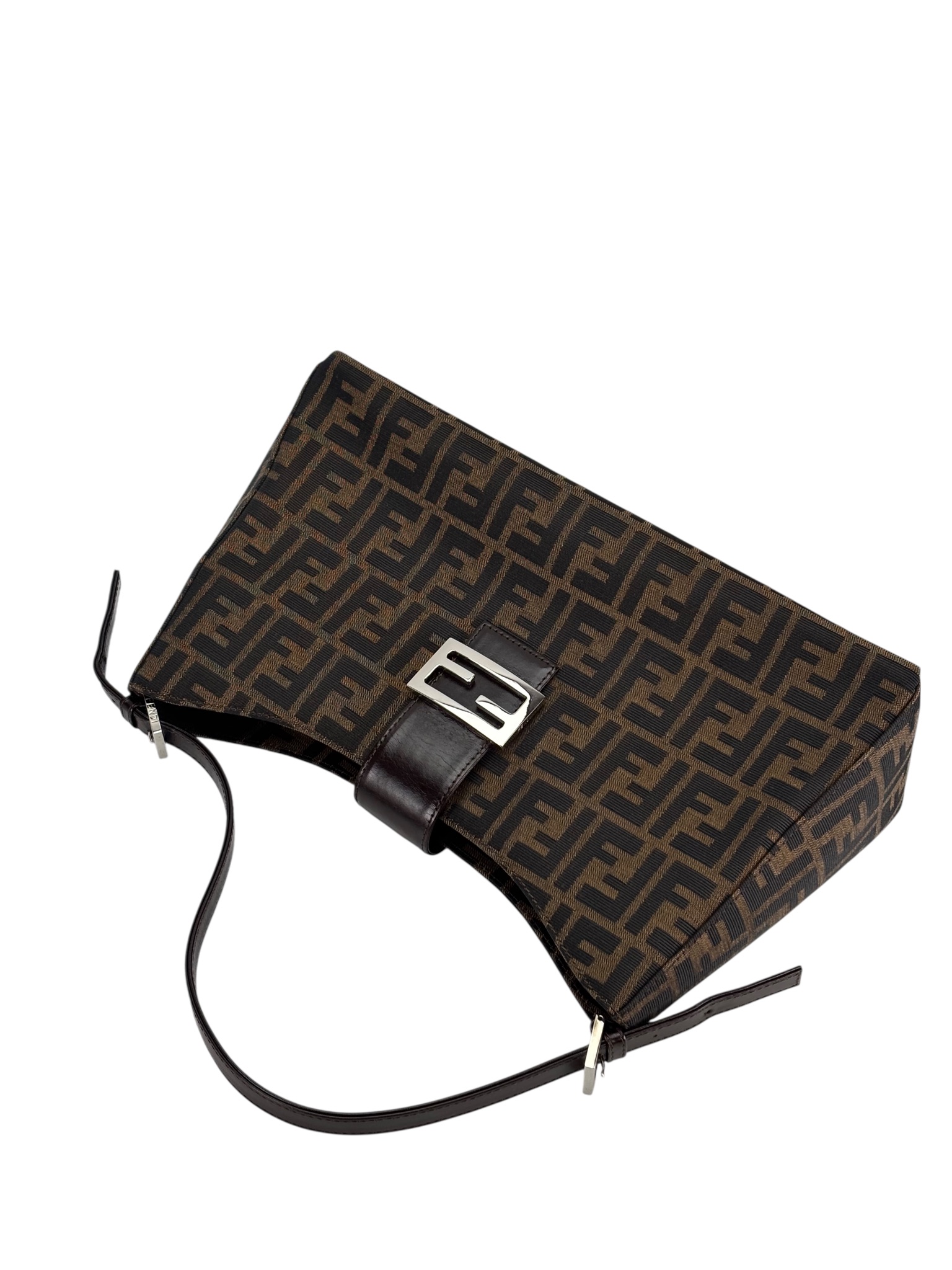 FENDI - Monogram Zucca Mamma Handbag Palladium Hardware – Camellia