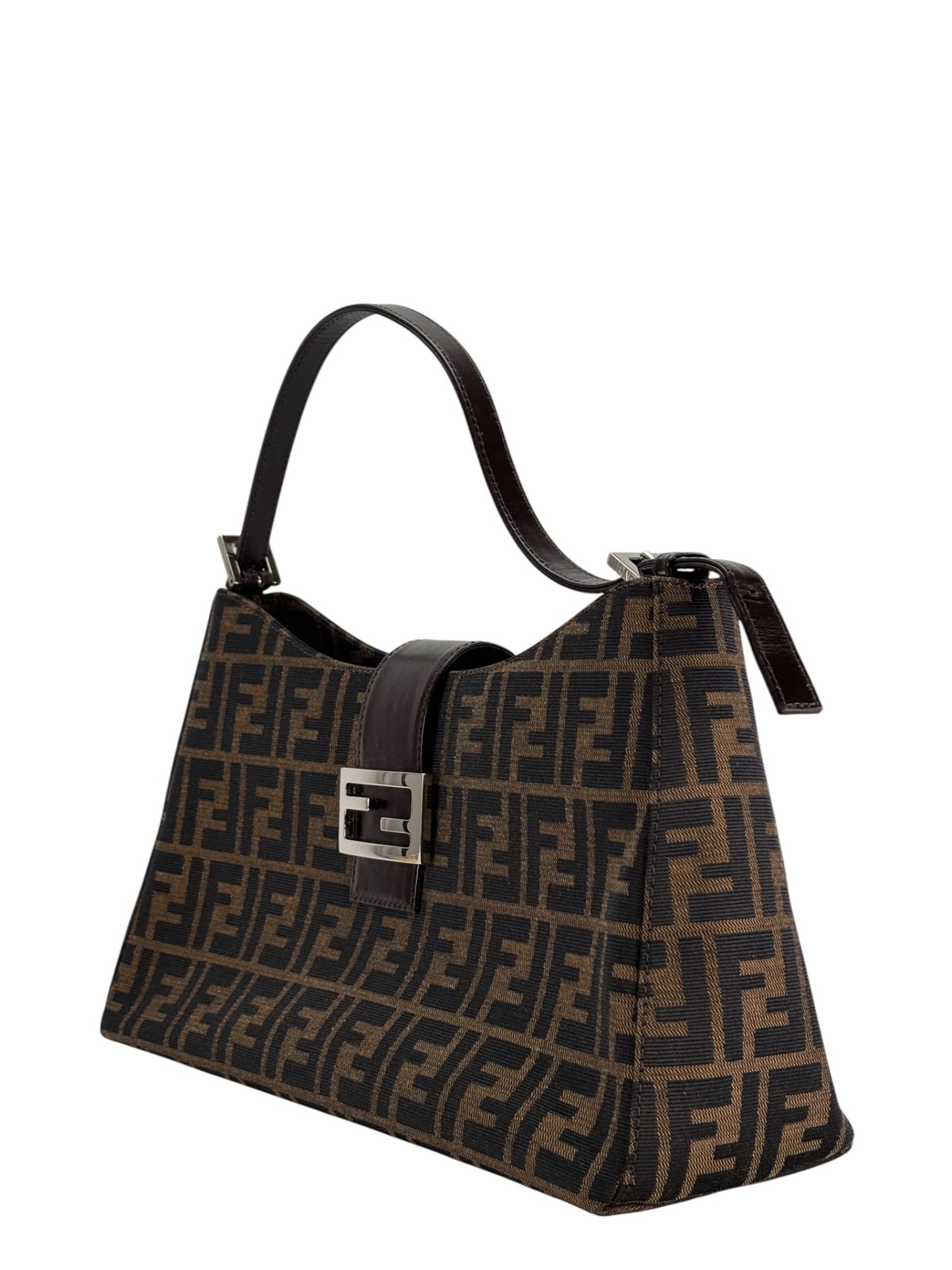 FENDI - Monogram Zucca Mamma Handbag Palladium Hardware