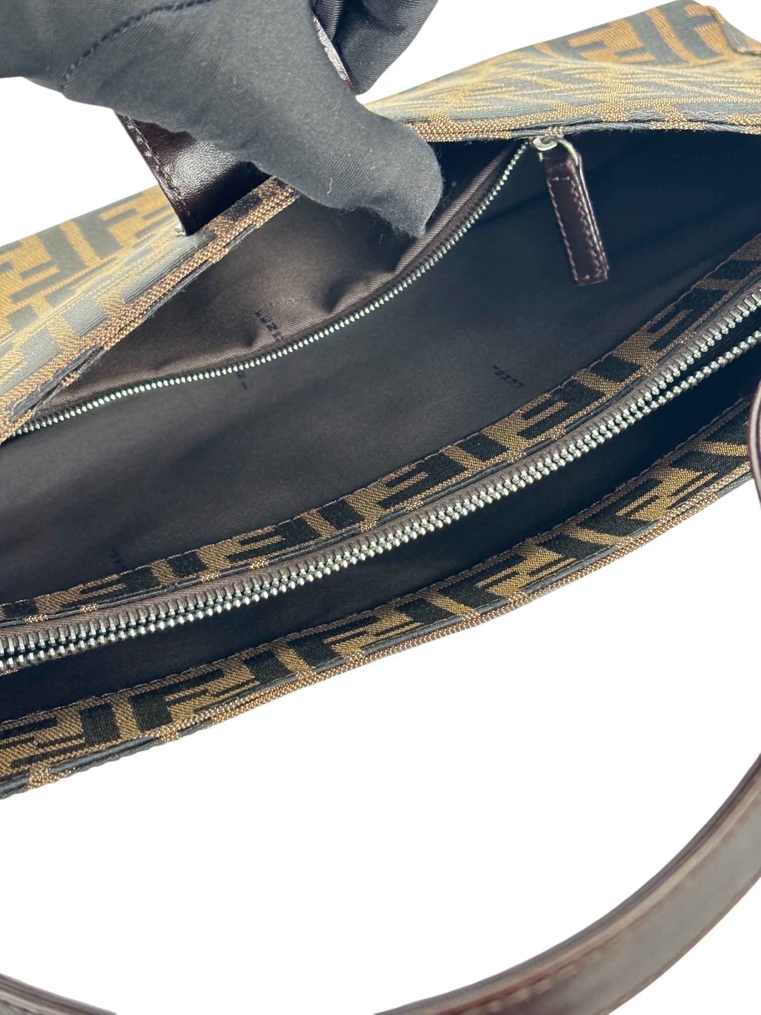 FENDI - Monogram Zucca Mamma Handbag Palladium Hardware