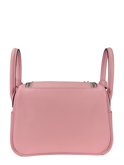 HERMES - Mini Lindy 3Q Sakura Pink Swift Palladium Hardware 