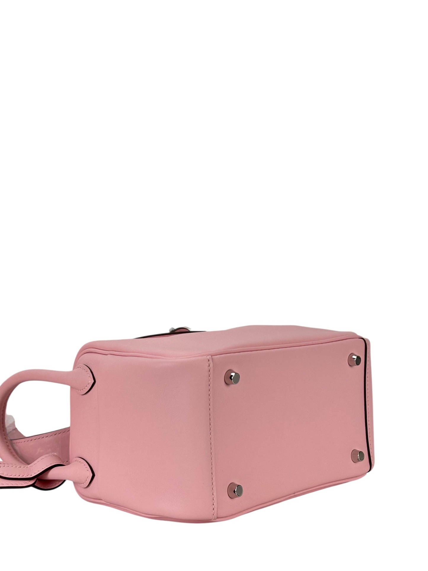 HERMES - Mini Lindy 3Q Sakura Pink Swift Palladium Hardware 